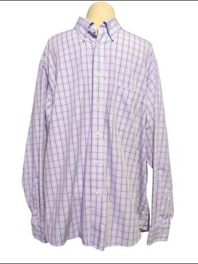 Eagle Shirtmakers Men's Plaid Colorful Button-Down Dress Shirt Casual Career 2XL